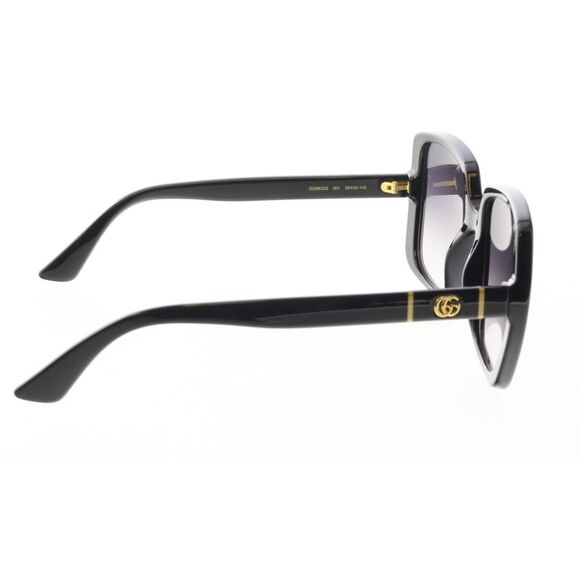 Gucci GG0632S-001 Oversized Black Square Sunglasses - Picture 4 of 5